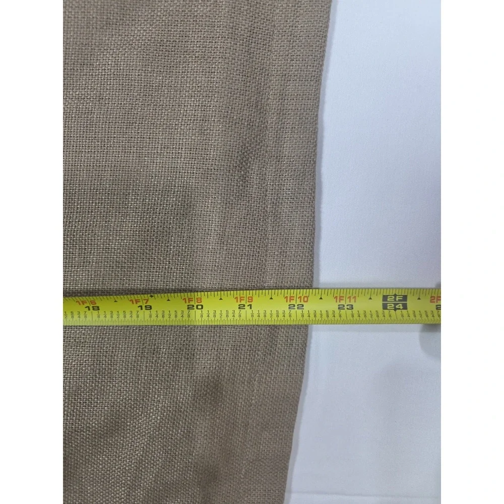 Pottery Barn Pascal & Renly Pillow Covers Set 2 Brown Euro Square Linen Texture